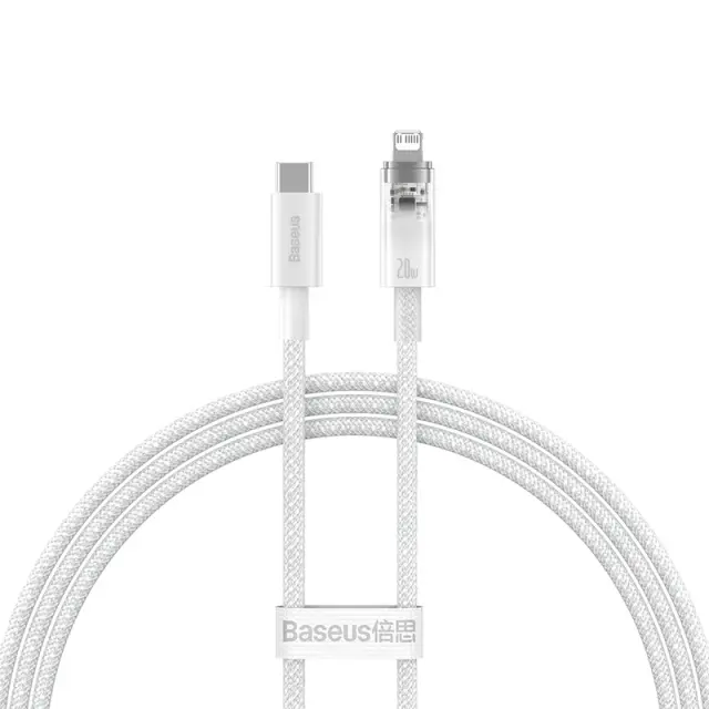 Cáp sạc nhanh hiệu Baseus Explorer Series with Smart Temperature Control Type-C to iP 20W 2m