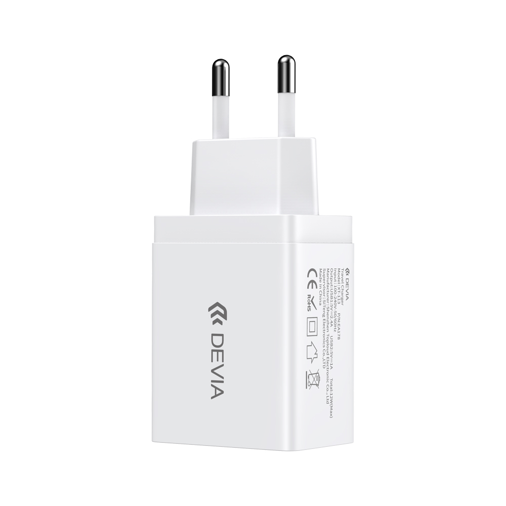 Sạc Devia Smart Series 2 USB Charger (EU, 2.4A)
