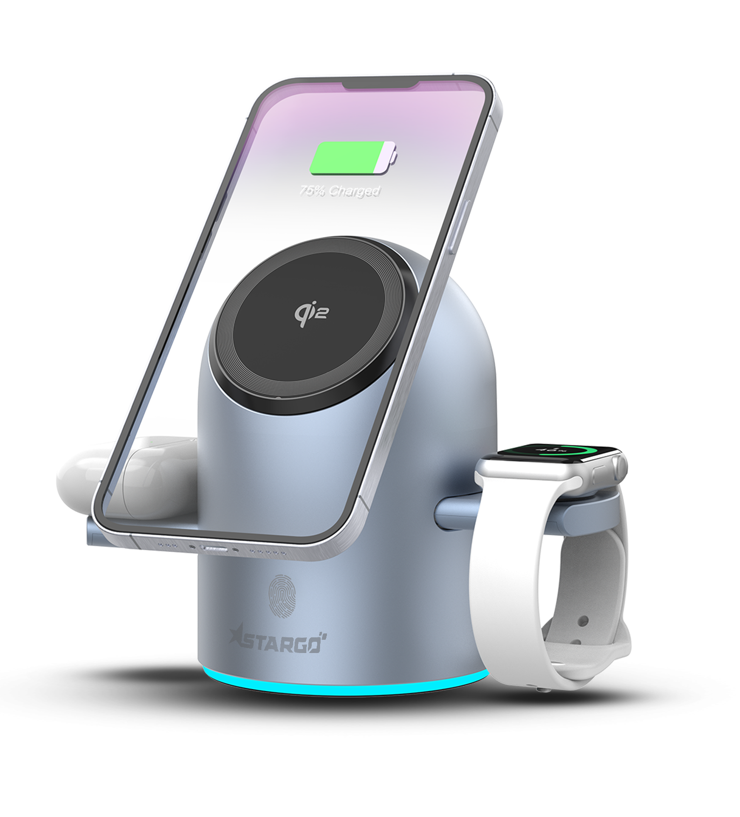 Đế sạc không dây hiệu StarGO Qi2.0 Zen Station 3in1