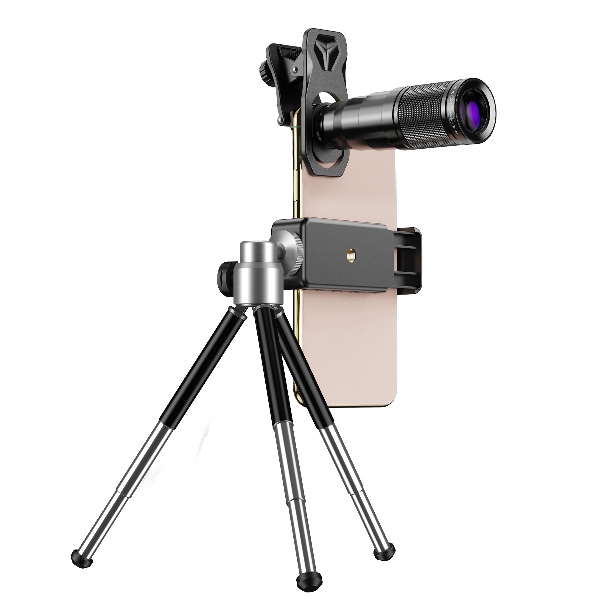 Ống kính camera điện thoại di động hiệu Apexel, model APL-22X105-4IN1