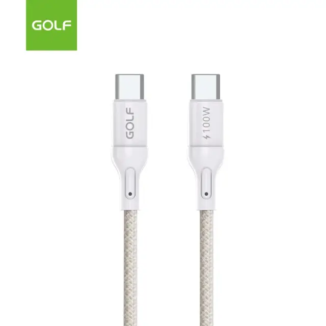 Cáp sạc nhanh hiệu Golf GC-102X Type-C to Type-C 100W 1m