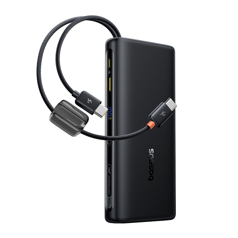 Sạc dự phòng Baseus EnerFill FC41 Digital Display with Dual Built-in USB-C Cables 20000mAh 100W